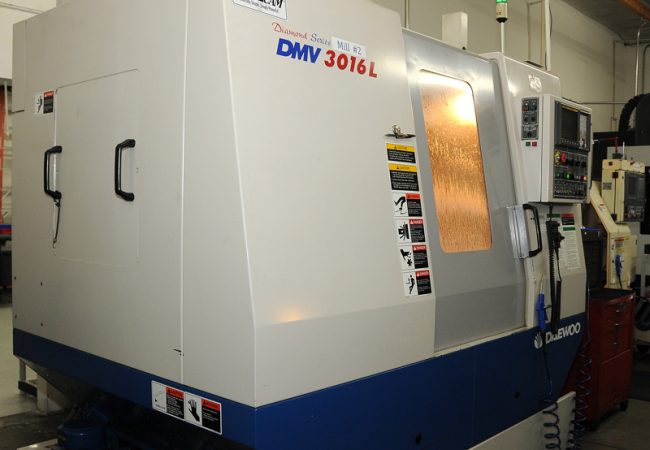 Daewoo DMV 3016L with 4th Axis Indexers